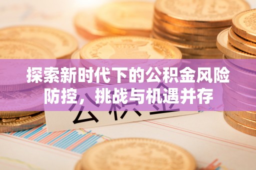 社旗探索新时代下的公积金风险防控，挑战与机遇并存